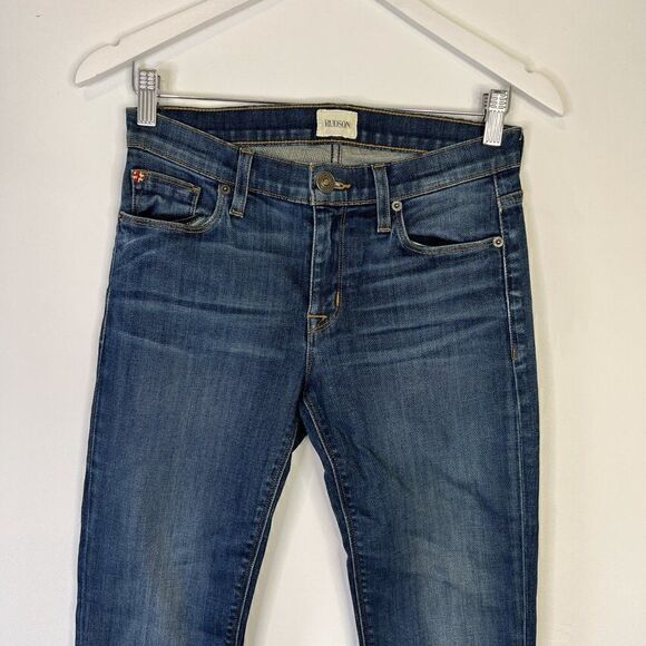 Hudson Slim Straight Medium Wash Slim Straight Jeans - Picture 3 of 7